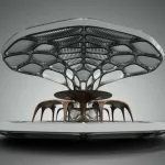 In Miami, Zaha Hadid presents prefabricated dining pavilion