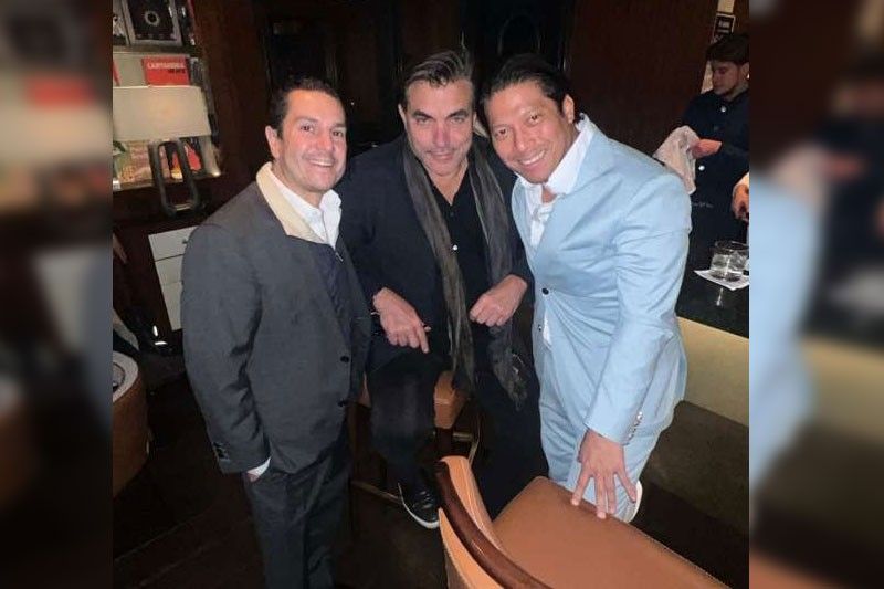 Michael Wainstein, chef Todd English and Robbie Antonio
