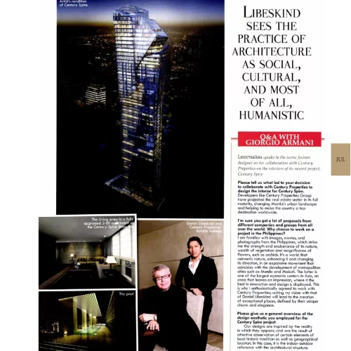 Libeskind Sees the Practice of Architecture as Social, Cultural, and Most of All, Humanistic