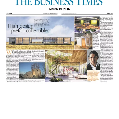 High Design Prefab Collectibles – Revolution in The Business Times!